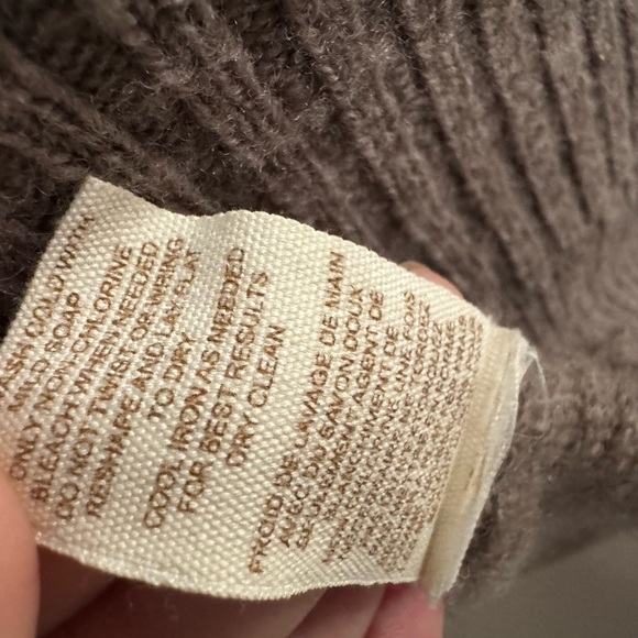 Y2K Free People Ribbed Henley Sweater Brown Size S wool blend - Picture 7 of 9